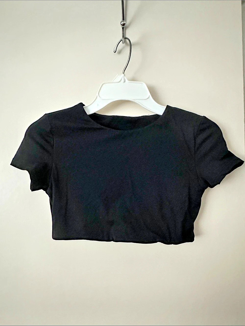 S Black Crop Top
